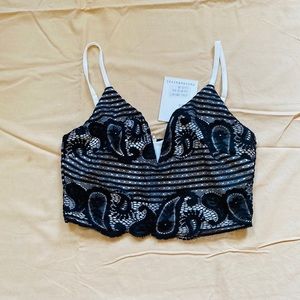 Sexy and Luxury Black And White Top